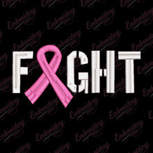 Fight Breast Cancer Awareness Embroidery Design