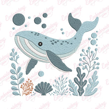 Dreamy Whale Machine Embroidery Design