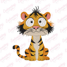Funny Tiger Embroidery Design