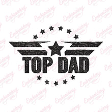 Top Dad Father's Day Embroidery Design