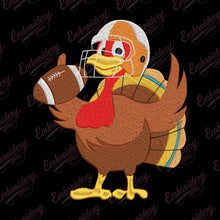 Turkey And Touchdowns Thanksgiving Embroidery Design