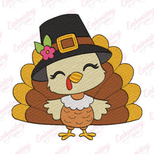 Thanksgiving Cute Turkey Embroidery Design