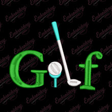 Golf Machine Embroidery Design