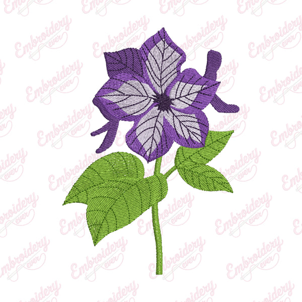Floral Azalea Embroidery Design