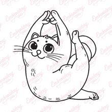 Yoga Cat Embroidery Design