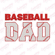 Baseball Dad Embroidery Design