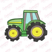 Cute Farm Tractor Embroidery Design