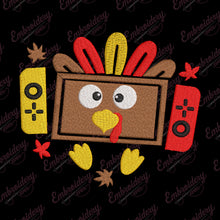 Thanksgiving Turkey Gaming Embroidery Design