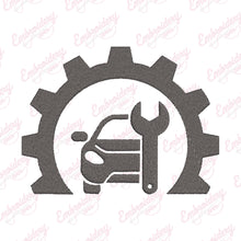 Auto Service Embroidery Design