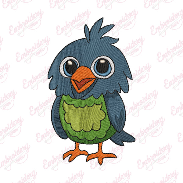 Funny Bird Machine Embroidery Design
