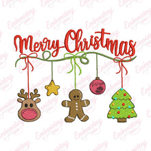 Merry Christmas Decorations Embroidery Design