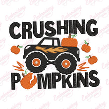 Crushing Pumpkins Thanksgiving Embroidery Design