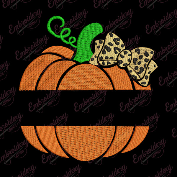 Thanksgiving Pumpkin Machine Embroidery Design