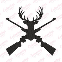 Funny Deer Hunting Embroidery Design