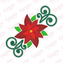 Elegant Christmas Flower Embroidery Design