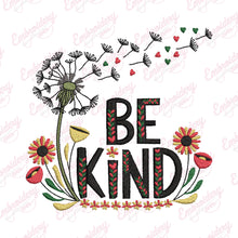Be Kind Always Inspirational Floral Embroidery Design