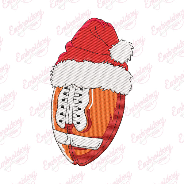 Christmas American Football Embroidery Art