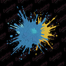 Colour Splash Embroidery Design