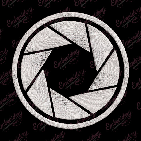 Camera Shutter Embroidery Design
