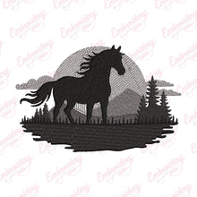 Horse Border Machine Embroidery Design