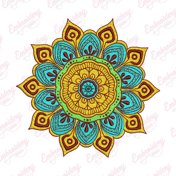 Decorative Mandala Embroidery Design
