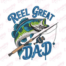 Reel Fishing Dad Embroidery Design