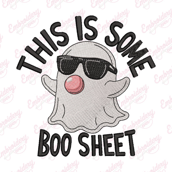 Halloween This Is Some Boo Sheet Embroidery Design
