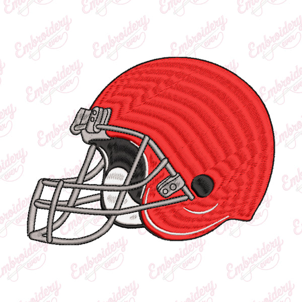 Football Helmet Embroidery Design