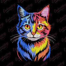 Cat Spalash Embroidery Design