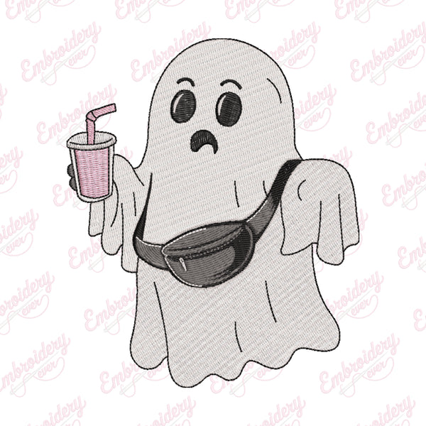 Boo Jee Ghost Halloween Embroidery Design