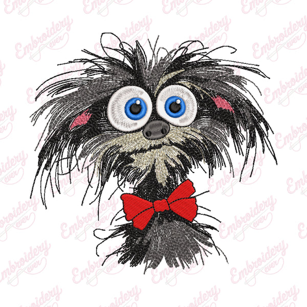 Scottish Deerhound Dog Embroidery Design