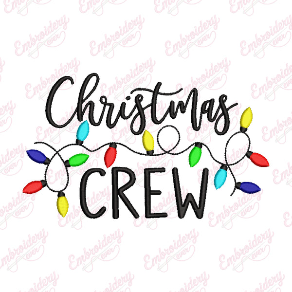 Christmas Crew Embroidery File