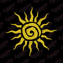 Sun Machine Embroidery Design