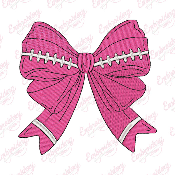 Breast Cancer Coquette Bow Embroidery Design
