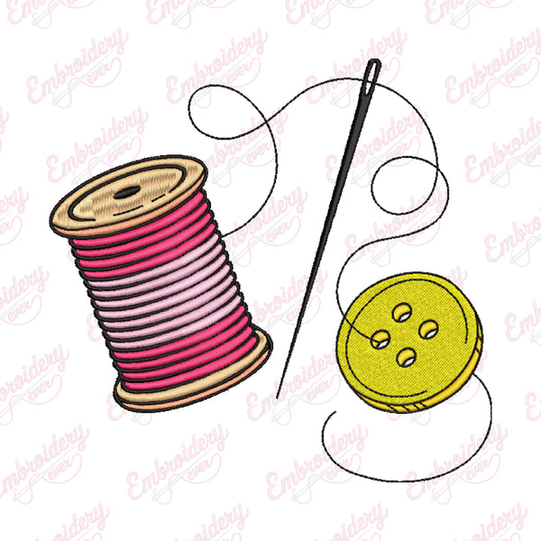 Needle Thread Embroidery Design
