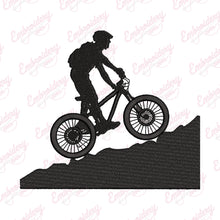 Mountain Bike Riding Embroidery Design
