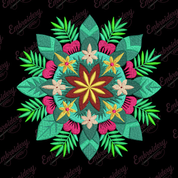 Unique Mandala Embroidery Design