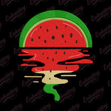 Watermelon Vaporwave Sunset Embroidery Design
