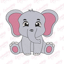 Baby Elephant Embroidery Design