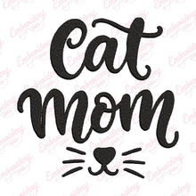 Cat Mom Embroidery Design