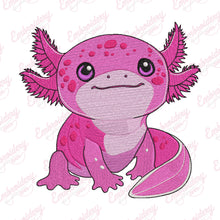 Cute Axolotl Embroidery Design