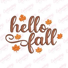 Hello Fall Embroidery Machine File