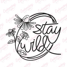 Stay Wild Embroidery Design