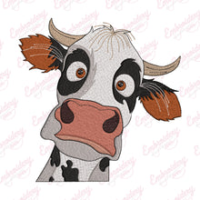 Funny Cattle Cow Embroidery Design
