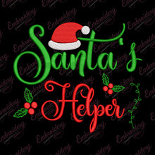 Santa's Helper Christmas Embroidery Design