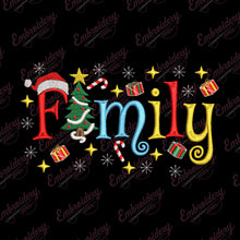 Christmas Family Joy Embroidery Design