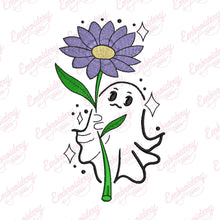 Flower For My Boo Halloween Embroidery Design