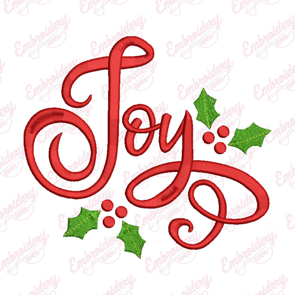 Christmas Joy Embroidery Design