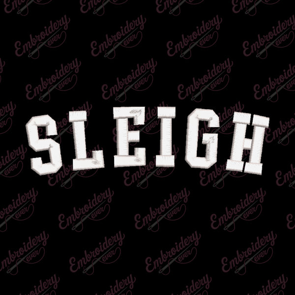 Christmas Sleigh Embroidery Design