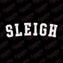 Christmas Sleigh Embroidery Design